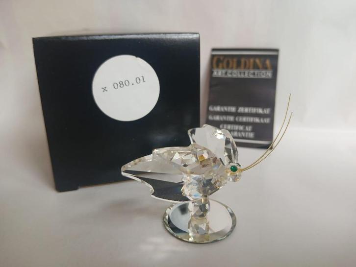 Goldina Art Collection kristallen vlinder, Antiek en Kunst, Curiosa en Brocante, Ophalen of Verzenden