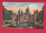 Amsterdam O.Z. Voorburgwal met St.Nicolaaskerk, Verzenden, 1940 tot 1960, Ongelopen, Noord-Holland
