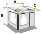 Fiamma caravanstore zip XL 410 safariroom / privacyroom, Caravans en Kamperen, Ophalen, Safari room, Fiamma, XL 410
