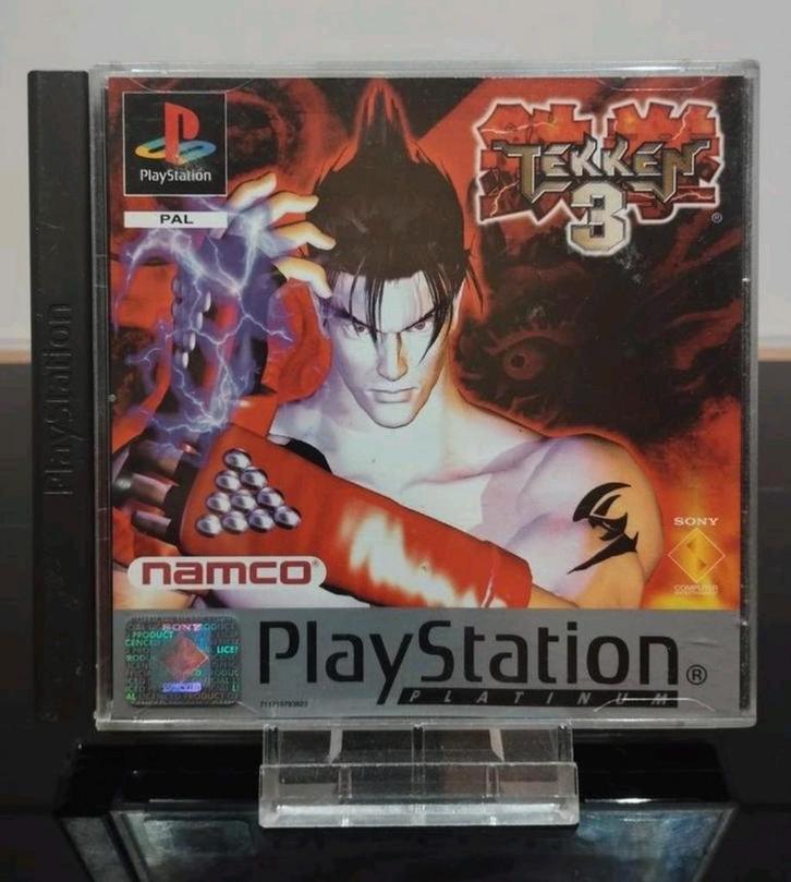 Tekken 3 - PlayStation - Platinum - Beschadigde Case, Spelcomputers en Games, Games | Sony PlayStation 1, Gebruikt, Vechten, 2 spelers