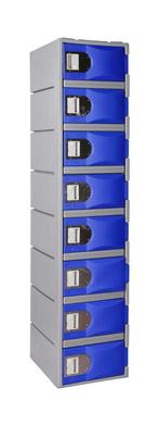 8 vaks HUFTERPROOF kunststof lockerkast, Ophalen of Verzenden, Nieuw