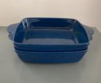 Ovenschaal ovenschalen donkerblauw 2 stuks, Huis en Inrichting, Keuken | Servies, Ophalen, Zo goed als nieuw, Effen, Schaal of Schalen