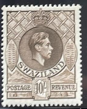 Swaziland - GVI - 10sh p13,5x14, Postzegels en Munten, Postzegels | Afrika, Overige landen, Ophalen of Verzenden