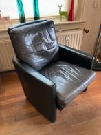 Leolux fauteuil dik leer zit geweldig, Huis en Inrichting, Fauteuils, Ophalen, Gebruikt, 75 tot 100 cm, Leer