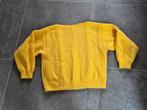 Supermooi zachte vintage kabeltrui geel, Maat 38/40 (M), Geel, Ophalen of Verzenden, Zo goed als nieuw