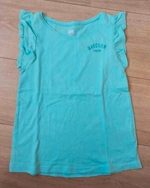 Nieuw! Schattig mint shirt Unicorn Team van H&M! Mt 122/128, Kinderen en Baby's, Kinderkleding | Maat 122, Nieuw, Meisje, Shirt of Longsleeve
