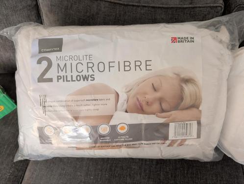 Comfytex Kussens & Microfibre Dekbed King - Nieuw, Huis en Inrichting, Slaapkamer | Beddengoed, Nieuw, Kussen, Wit, Ophalen of Verzenden