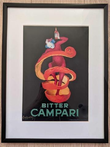 Leonetto Cappiello Bitter Campari Art Poster in frame beschikbaar voor biedingen