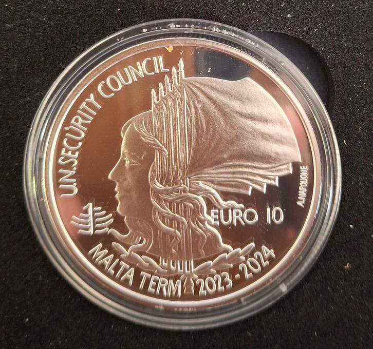 Malta 10 euro zilver - jaar 2023 / 2024, Postzegels en Munten, Munten | Europa | Euromunten, 10 euro, Malta, Zilver, Ophalen of Verzenden