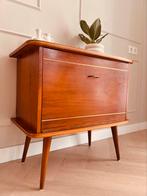 Vintage retro dressoir kast jaren ‘60 LP kast midcentury, Huis en Inrichting, Ophalen, Zo goed als nieuw, 25 tot 50 cm, 50 tot 100 cm