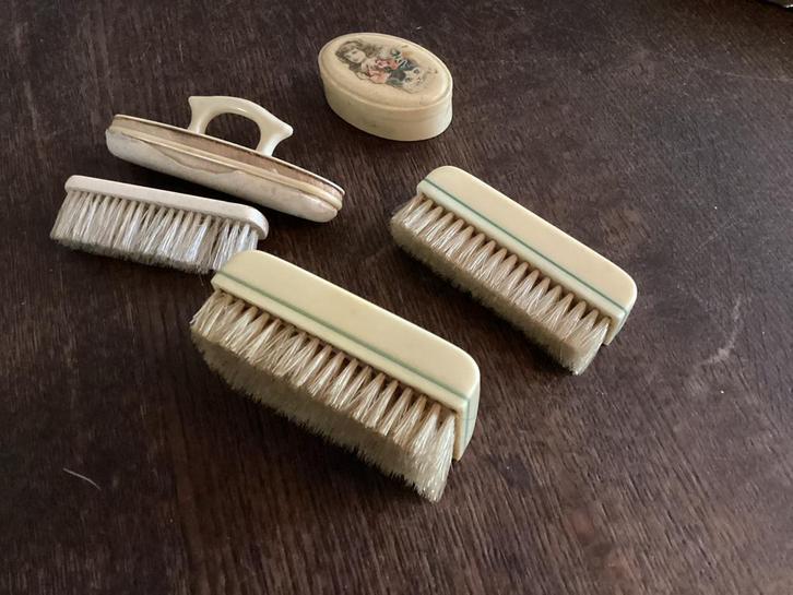Vintage Celluloid Toiletartikelen Set, Antiek en Kunst, Antiek | Overige Antiek, Ophalen of Verzenden