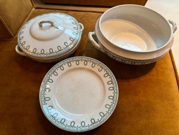 Brocante vintage schalen servies Bonaparte Boch Freres beschikbaar voor biedingen