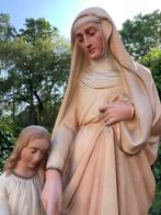 Belgisch heiligenbeeld ❤️ klooster beeld St Anna met Maria, Antiek en Kunst, Antiek | Religie, Ophalen