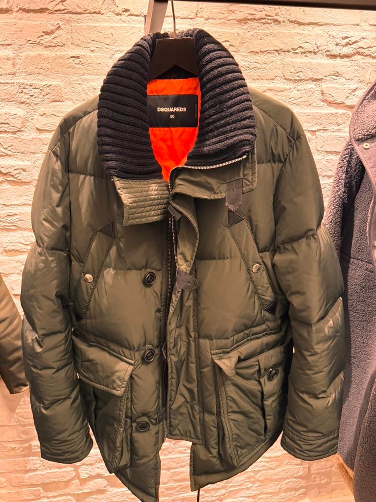 Dsquared2 winterjas, Kleding | Heren, Jassen | Winter, Ophalen of Verzenden, Zo goed als nieuw, Maat 48/50 (M), Groen