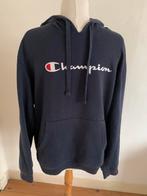 Donker blauwe Champion hoodie / hoody. Maat L - XL, Maat 52/54 (L), Blauw, Champion, Ophalen of Verzenden