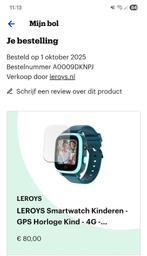 Leroys smartwatch kinderen - GPS horloge kind - 4G, Ophalen of Verzenden, Zo goed als nieuw, Blauw, Jongen of Meisje