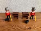 Playmobil vintage 2 western bankiers 3346 jaren 70 oud, Kinderen en Baby's, Speelgoed | Playmobil, Ophalen of Verzenden, Gebruikt