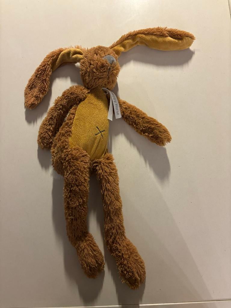 Happy Horse Richie groot bruin Konijn Knuffel!, Ophalen of Verzenden, Zo goed als nieuw, Konijn
