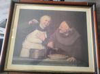 Schilderij: Monniken aan het koken, Antiek en Kunst, Kunst | Schilderijen | Klassiek, Ophalen of Verzenden