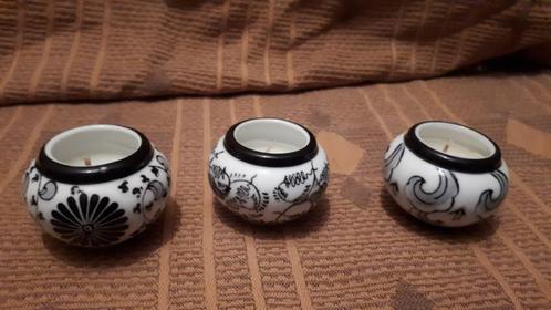 3x gevuld waxinelichthouder theelichthouder oosters steen, Huis en Inrichting, Woonaccessoires | Kandelaars en Kaarsen, Nieuw