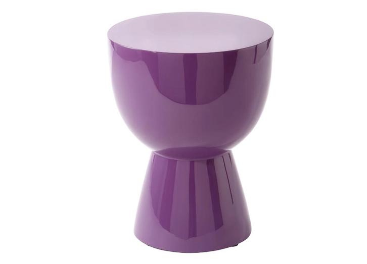 POLSPOTTEN Tip Tap Bijzettafel - Paars | Van €370, nu, Huis en Inrichting, Tafels | Bijzettafels, Nieuw, Rond, 45 tot 60 cm, Minder dan 55 cm