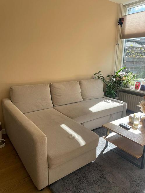 Ikea 3 zits slaapbank met opbergruimte, Huis en Inrichting, Banken | Complete zithoeken, Gebruikt, Ophalen