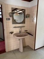 Compleet klassieke wastafel met toebehoren vintage retro, Huis en Inrichting, Badkamer | Complete badkamers, Ophalen, Gebruikt