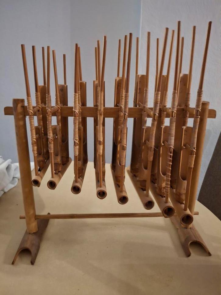 Angklung Muziekinstrument - Voor de liefhebbers, Muziek en Instrumenten, Overige Muziek en Instrumenten, Gebruikt, Ophalen
