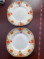 2 antieke Engelse borden John Maddock & Sons, Antiek en Kunst, Antiek | Servies los, Ophalen of Verzenden