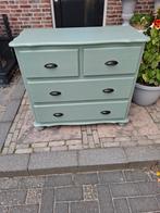 Brocante grenen ladekast, commode, baby, Ophalen, 50 tot 70 cm, 90 tot 105 cm, 100 cm of meer