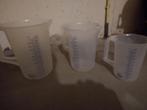 Maatbekers 1,2 en 3 ltr, Ophalen of Verzenden, Zo goed als nieuw
