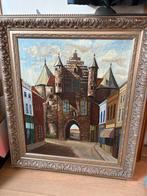 Olieverfschilderij Gevangene Poort Bergen op Zoom, Antiek en Kunst, Kunst | Schilderijen | Klassiek, Ophalen