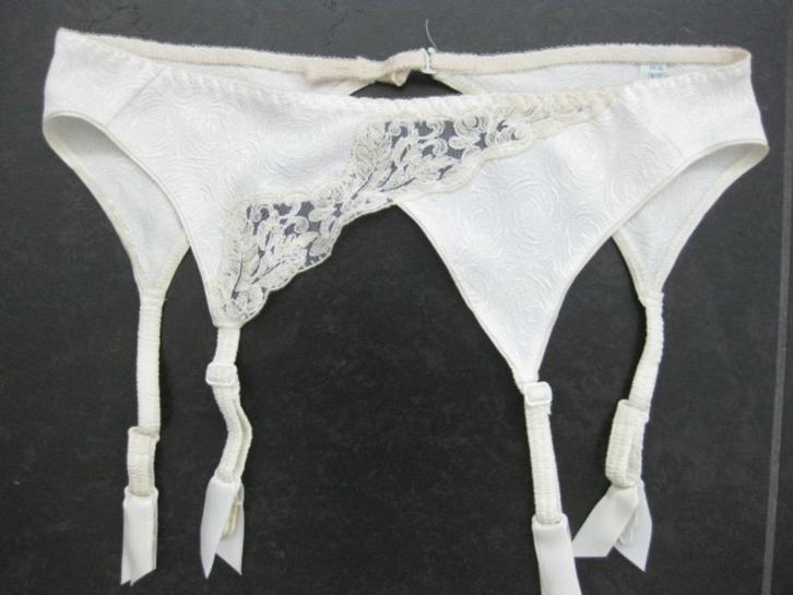 Jarretels, Boléro, maat M, ivoor kant, bruid, Kleding | Dames, Ondergoed en Lingerie, Overige typen, Wit, Ophalen of Verzenden