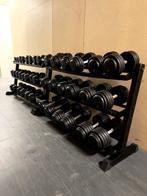 Dumbells Fitness Set Compleet 2-40kg + rekken, Sport en Fitness, Fitnessmaterialen, Ophalen of Verzenden, Zo goed als nieuw, Benen