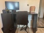 Bureau met 3 lades (zwart), Huis en Inrichting, Bureaus, Ophalen, Gebruikt