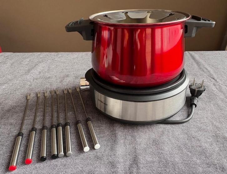 Silvercrest Elektrische Fondue 1500W - 3 L, met 8 vorkjes, Witgoed en Apparatuur, Fonduesets, Zo goed als nieuw, Fondueset, Elektrisch