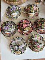 Heren thee kop & schotel van Royal Albert Provinciale flower, Antiek en Kunst, Antiek | Servies los, Ophalen of Verzenden