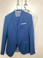 Blauw Slim Fit Pak Maat 46, Kleding | Heren, Kostuums en Colberts, Ophalen of Verzenden, Zo goed als nieuw, Maat 46 (S) of kleiner