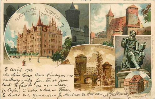 (701-274-007) Nurnberg Litho, Verzamelen, Ansichtkaarten | Buitenland, Duitsland, Verzenden