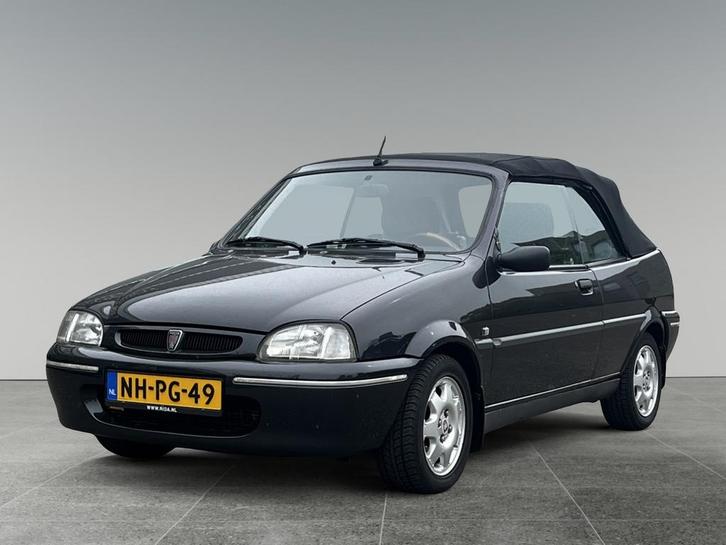 Rover 100 111 Cabrio, Auto's, Rover, Bedrijf, Benzine, Euro 2, Cabriolet, Handgeschakeld, Origineel Nederlands, Zwart, Grijs, Stof
