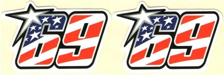 Nicky Hayden 69 MotoGP sticker set #2, Motoren, Accessoires | Stickers, Verzenden