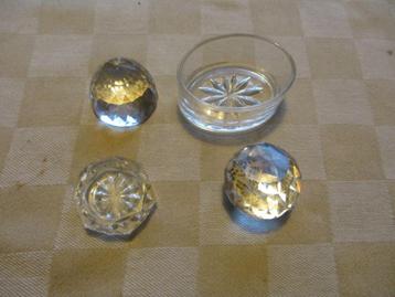 wand decoratie 4 stuks fraai geslepen mogen per stuk  beschikbaar voor biedingen