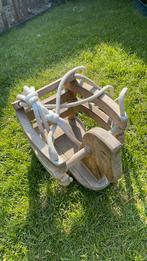Houten schommel paard, Kinderen en Baby's, Speelgoed | Buiten | Speeltoestellen, Ophalen, Gebruikt, Schommel