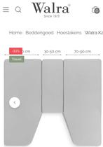 Walra katoenen hoeslakens Camper caravan nieuw set van 4, Caravans en Kamperen, Ophalen of Verzenden, Zo goed als nieuw