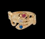 Zware 14k  Gouden Ring Slangenring Slangring (verkocht), Sieraden, Tassen en Uiterlijk, 19 tot 20, Heer, Nieuw, Ophalen of Verzenden