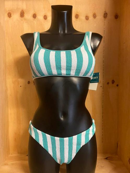 Roxy bikini maat m model roer, Kleding | Dames, Badmode en Zwemkleding, Nieuw, Bikini, Groen, Verzenden