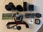 Canon AE-1, extra lenzen, flitser, Power Winder, draagtas, Audio, Tv en Foto, Fotocamera's Analoog, Ophalen, Gebruikt, Spiegelreflex