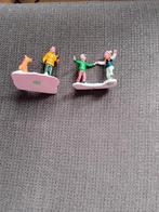 Kerst Miniatuur Figuurtjes Skiërs en Hond ALLEEN OPHALEN, Ophalen of Verzenden