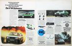 2 vintage advertenties VW Volkswagen Scirocco auto 1976, Verzenden, Gebruikt, Auto's