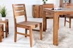 massief houten eetkamerstoel sheesham NIEUW VOORRAAD, Huis en Inrichting, Stoelen, Bruin, Nieuw, Ophalen of Verzenden, Vijf, Zes of meer stoelen